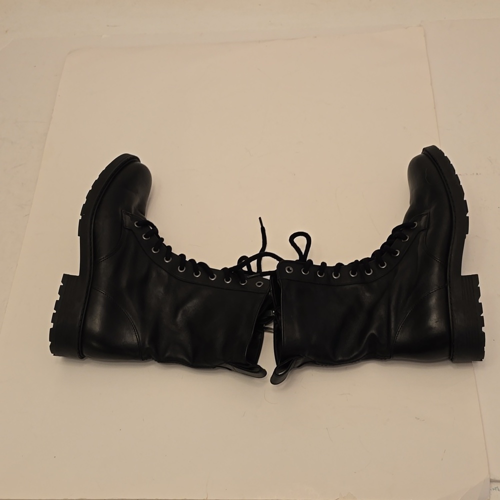 Clarks Women's Orinico Style Lace Up Zipper Black Leather Boots Size 10 M - Picture 12 of 17